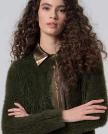 Surkana - Fluffy Jacket army green