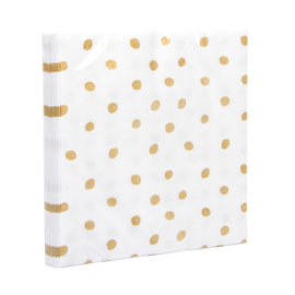 Servietten dots gold