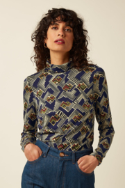 King Louie - Rollneck Top Leia Evening Blue