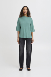 Ichi - Boston Midsleeve Sweater Beryl Green
