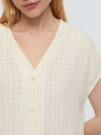 Nice Things - Textured Viscose Top Ecru