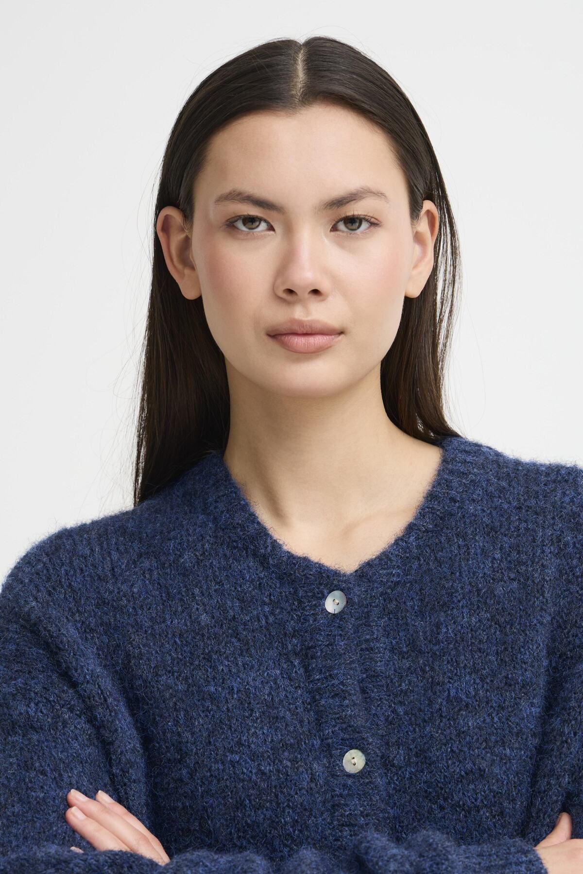 Ichi - Belablue Cardigan patriot blue