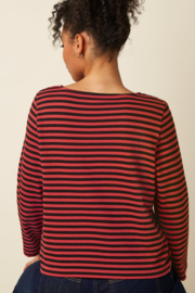 King Louie - Boatneck Yoke Top Chopito Stripe