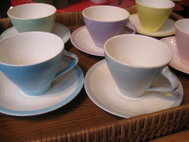 Koffieservies Boch Pastel Expo `58 model