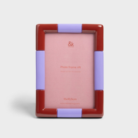 &Klevering - Photo frame Rift lilac