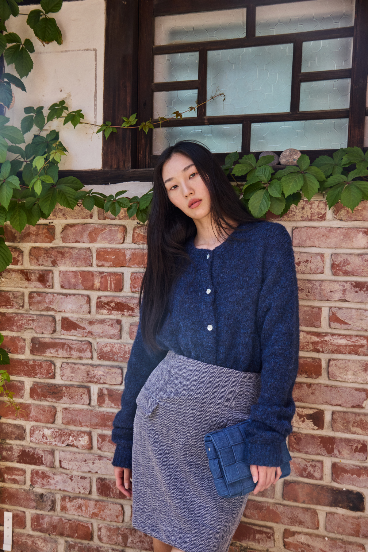 Ichi - Belablue Cardigan patriot blue
