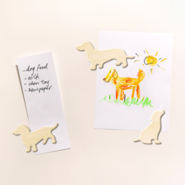 Wood Dog Magnets