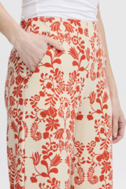 Ichi - Kate Wide Pants Fiesta Flower