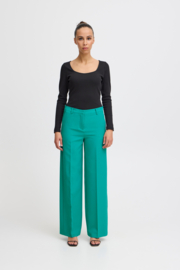 Ichi - Lexi Wide Pants green-blue