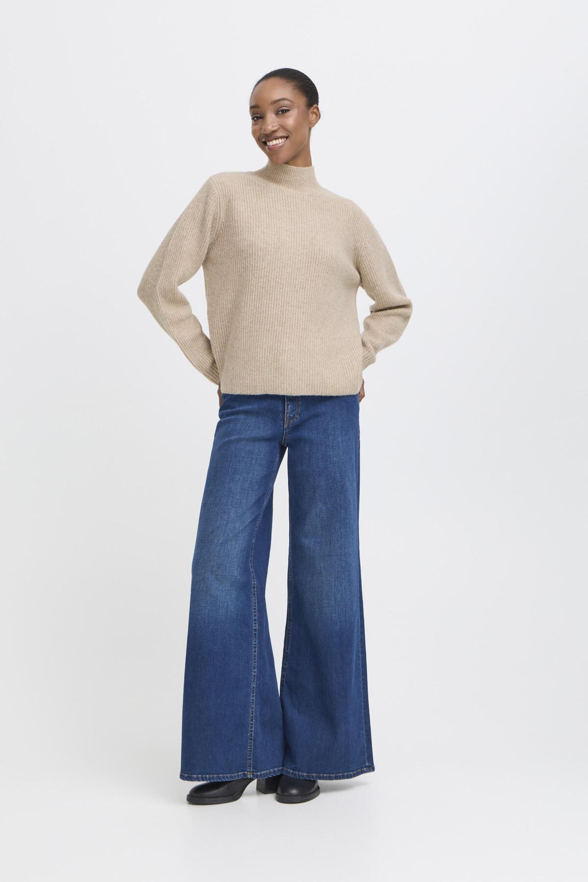 Ichi - Ducie Sweater Oatmeal