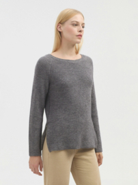 Nice Things - Ribbed Sweater with side zip
