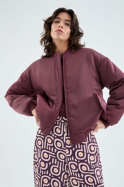 Compania Fantastica - Satin Bomber Aubergine