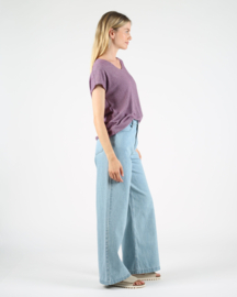 Wemoto - Lola loose knit top Eggplant