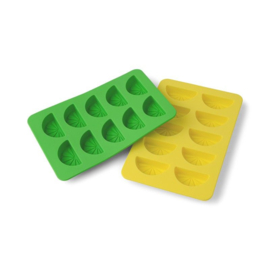 Here's How - The Dotty Citrus Ice Wedges Tray Yellow+Green