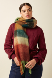 King Louie - Check Scarf Multi green