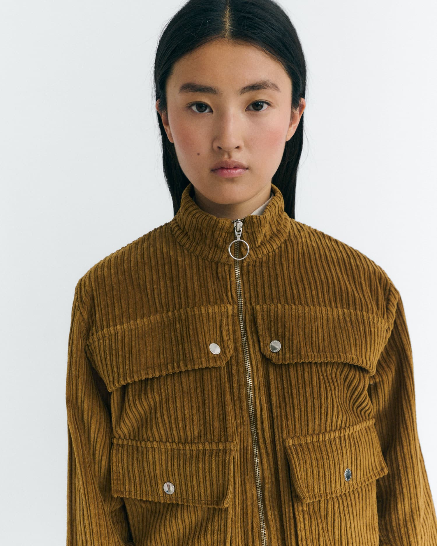 Thinking Mu - Celia Jacket Corduroy light oak