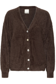 Ichi - Brula Cardigan coffee