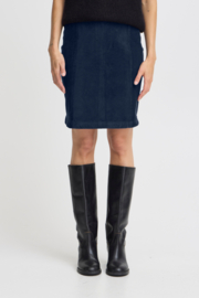 Ichi - Cordano Skirt dark navy