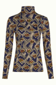 King Louie - Rollneck Top Leia Evening Blue