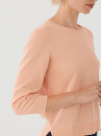 Nice Things - Basic roundneck jumper apricot
