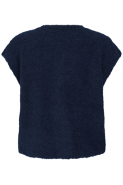 Ichi - Sarisa Waistcoat Maritime Blue