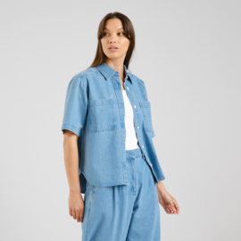 Dedicated - Shirt Stensvik Denim light blue
