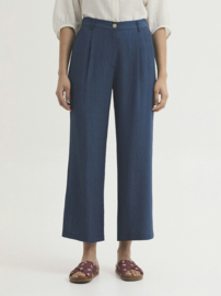Nice Things - Crepe Viscose Pants intense blue