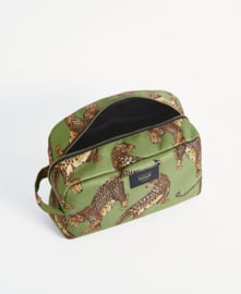 Wouf - Olive Leopard Large Toiletry Bag