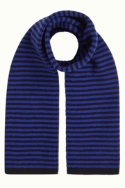 King Louie - Small Stripe Scarf Midnight Blue
