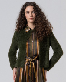 Surkana - Fluffy Jacket army green