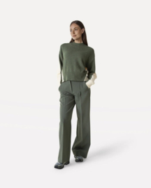 Another Label - Moore Pleated Pants Dark Moss