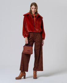 Surkana - Straight Checkered Trousers