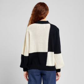 Dedicated - Rutbo Sweater Blocks vanilla/white