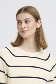 Ichi - Boston Midsleeve Top Birch Striped