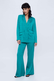 Wild Pony - Fluid Blazer in Blue Jaquard