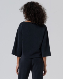 Surkana - Black Boatneck T-shirt