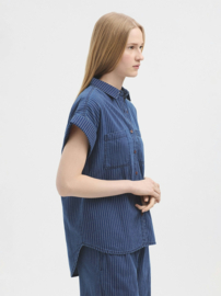 Nice Things - Striped Denim Shirt
