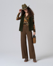 Surkana - Fluffy Vest Army Green