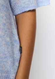 Selfhood - Shortsleeve Knit Sweater blue