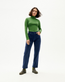 Thinking Mu - Aine Rib Top Garden Green