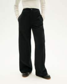 Thinking Mu - Black Microcord Maia Pants