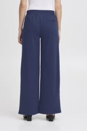 Ichi - Kate Sus Long Wide Pants 2 Medieval Blue