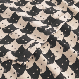 Dedicated - T-Shirt Pepita Cats Oat White
