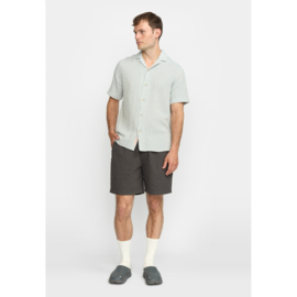 Revolution - Short Sleeved Cuban Shirt blue