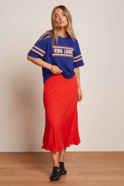 King Louie - Juno Midi Skirt Fiery Red
