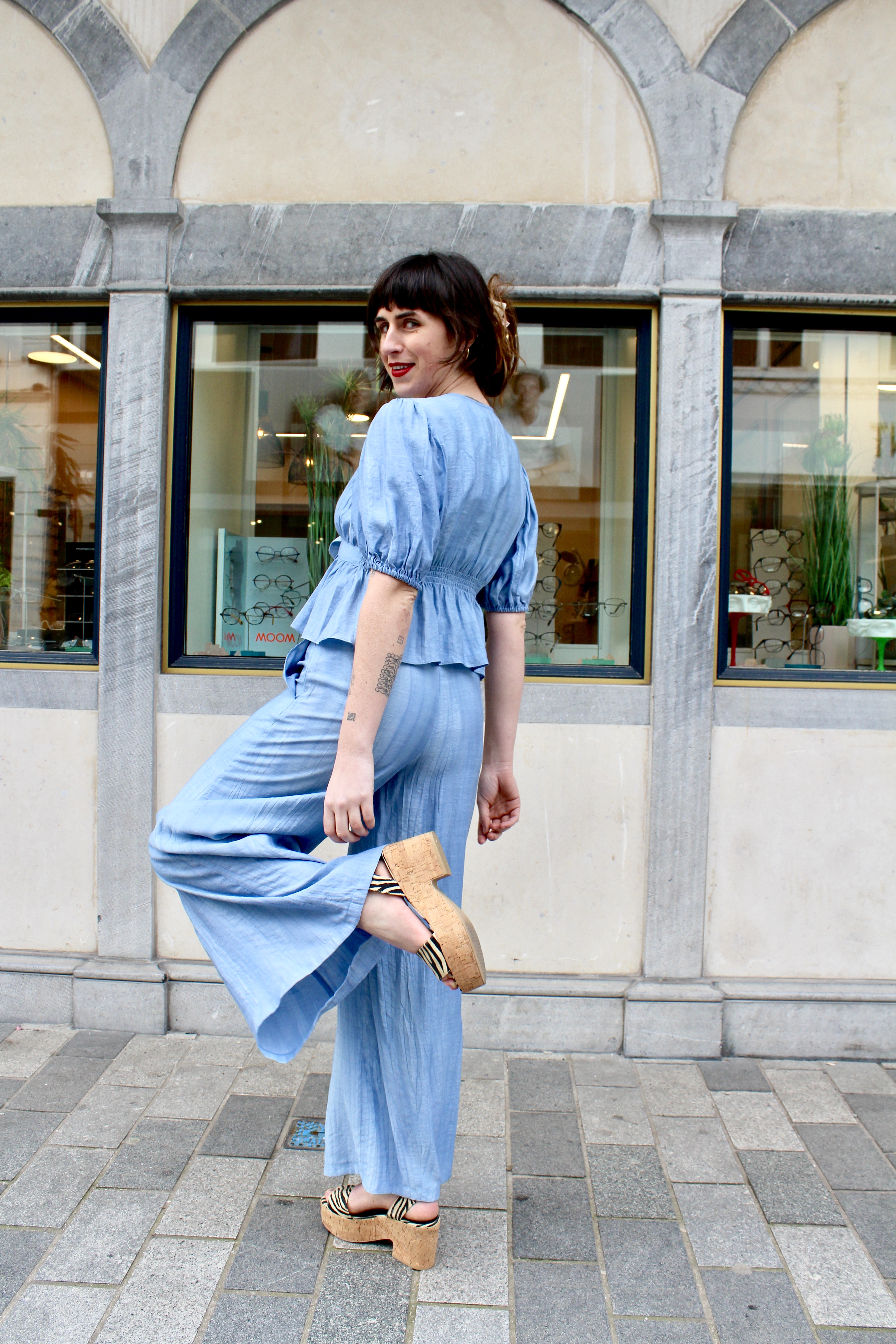Traffic People - Sunkissed Margot Top Blue