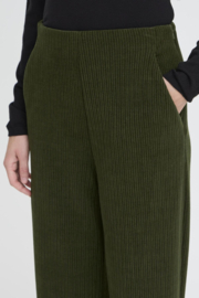 Ichi - Kate Corduroy Pants Rifle Green
