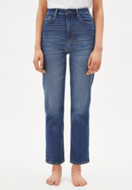 Armedangels - Lejaa Slim fit high waist jeans dark