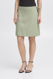 Ichi - Linno Skirt 2 Tea Green