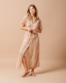 Grace & Mila - Mauve Dress Ocre